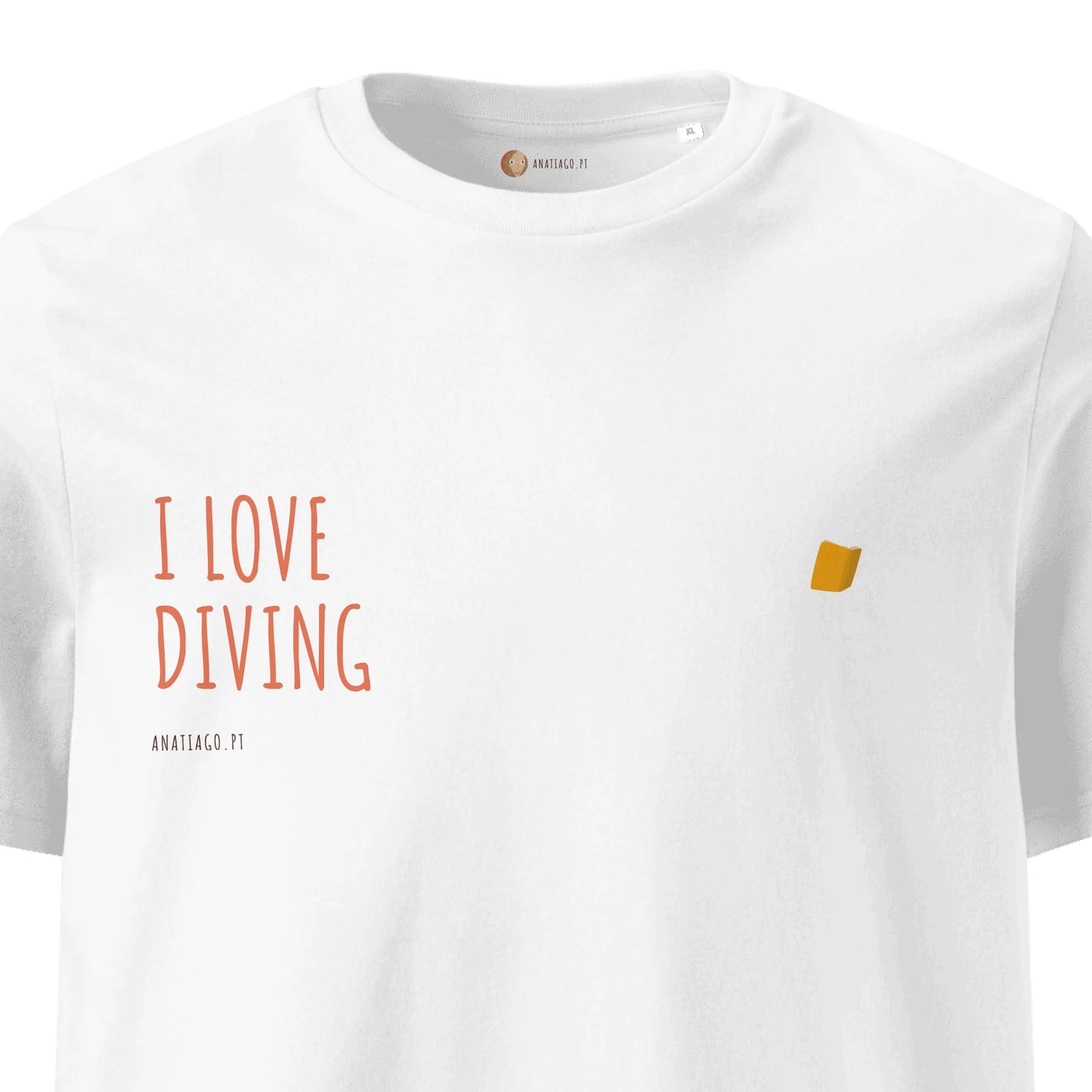 T-Shirt Personalizada Personagem Homem- Ex. Adoro Mergulho