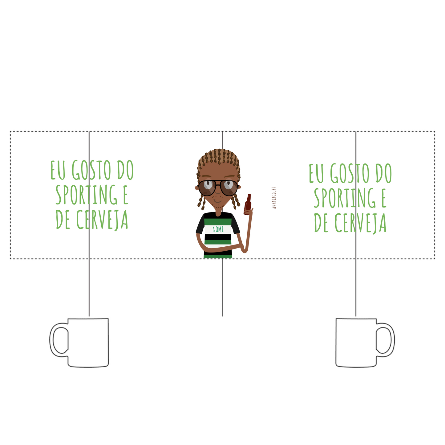Caneca Homem "One" - Ex. SCP e Cerveja