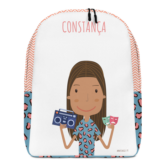 Personalized Backpack with a cartoon character and text to customize