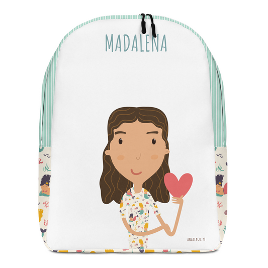Personalized Backpack with a cartoon character and text to customize