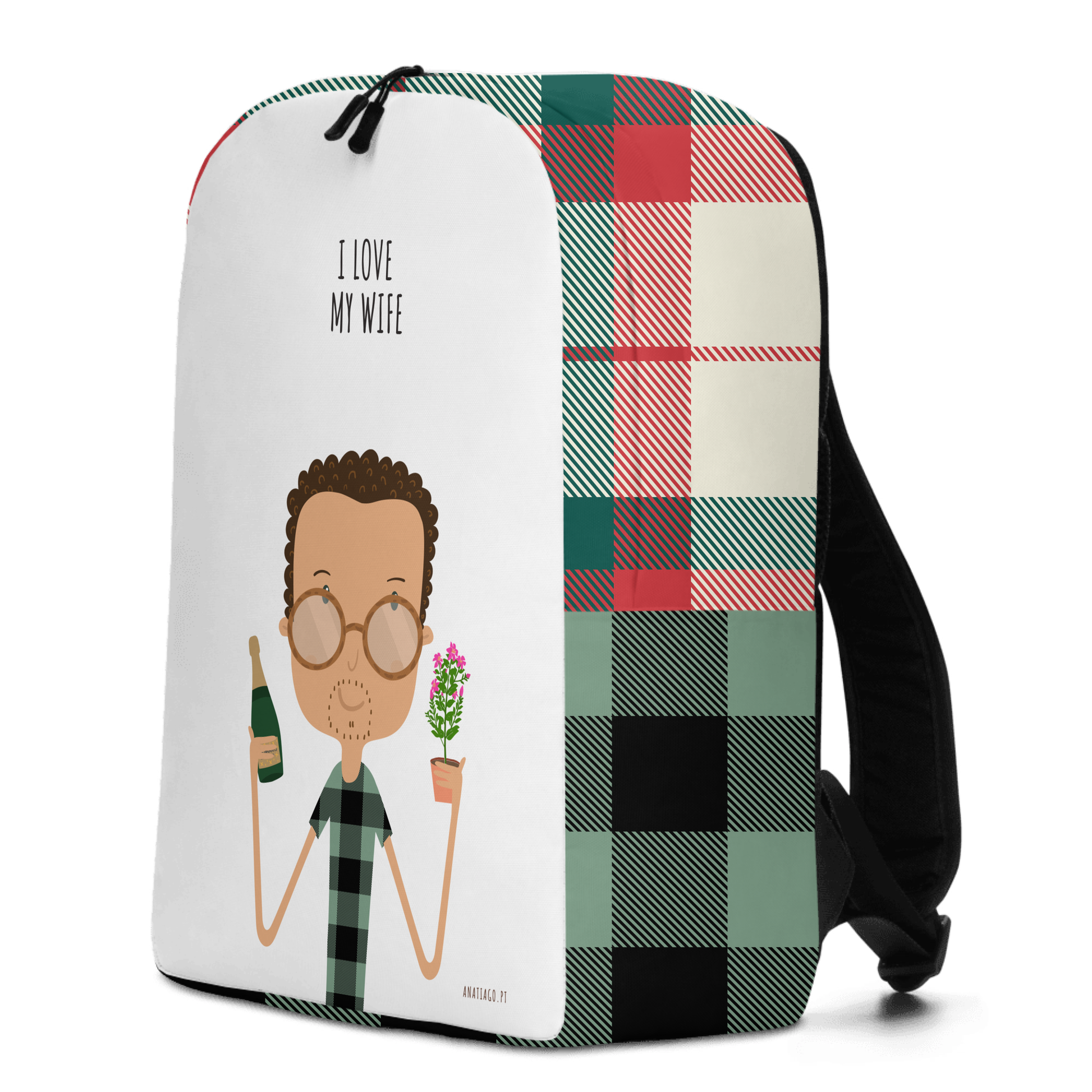 Personalized Backpack with a cartoon character and text to customize