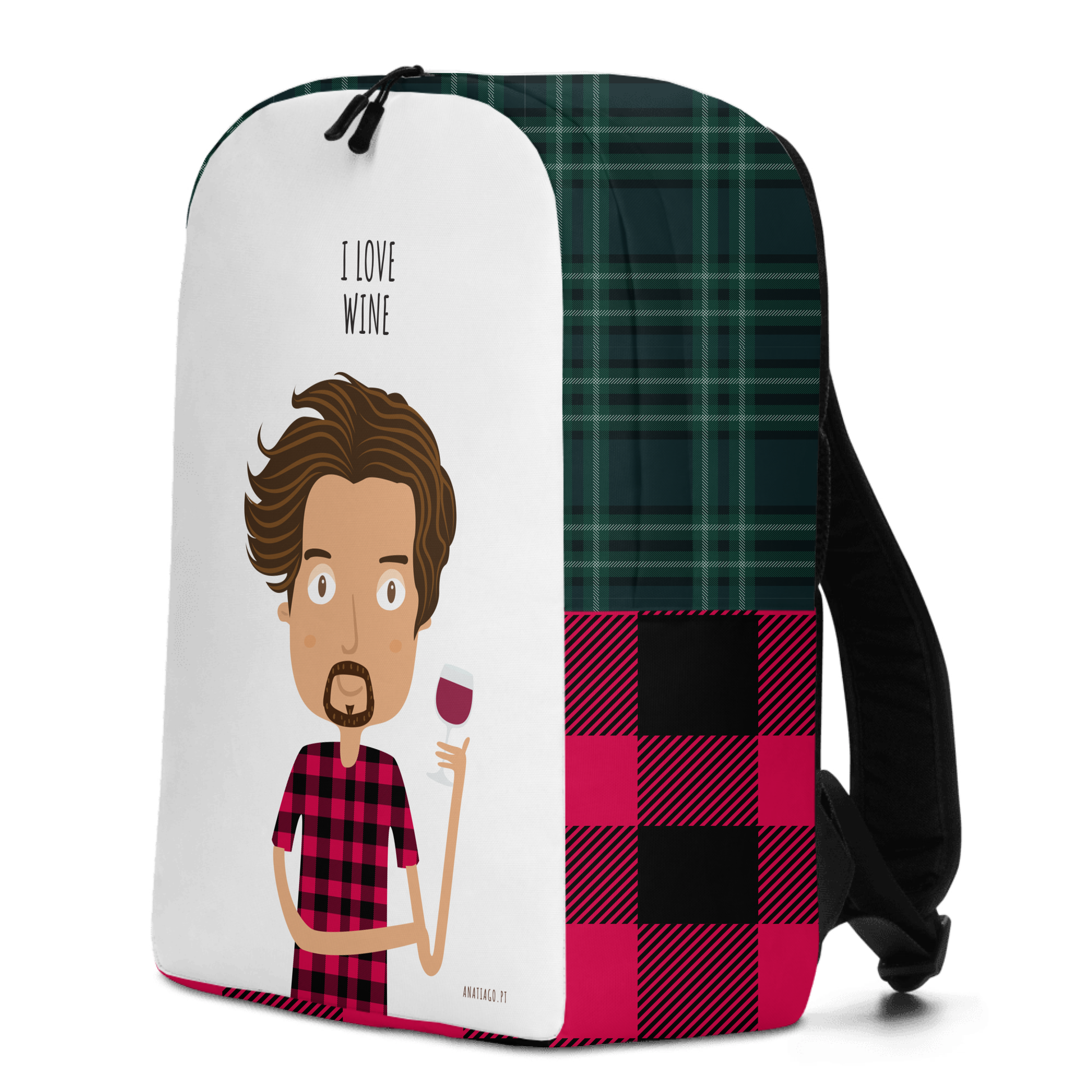 Personalized Backpack with a cartoon character and text to customize