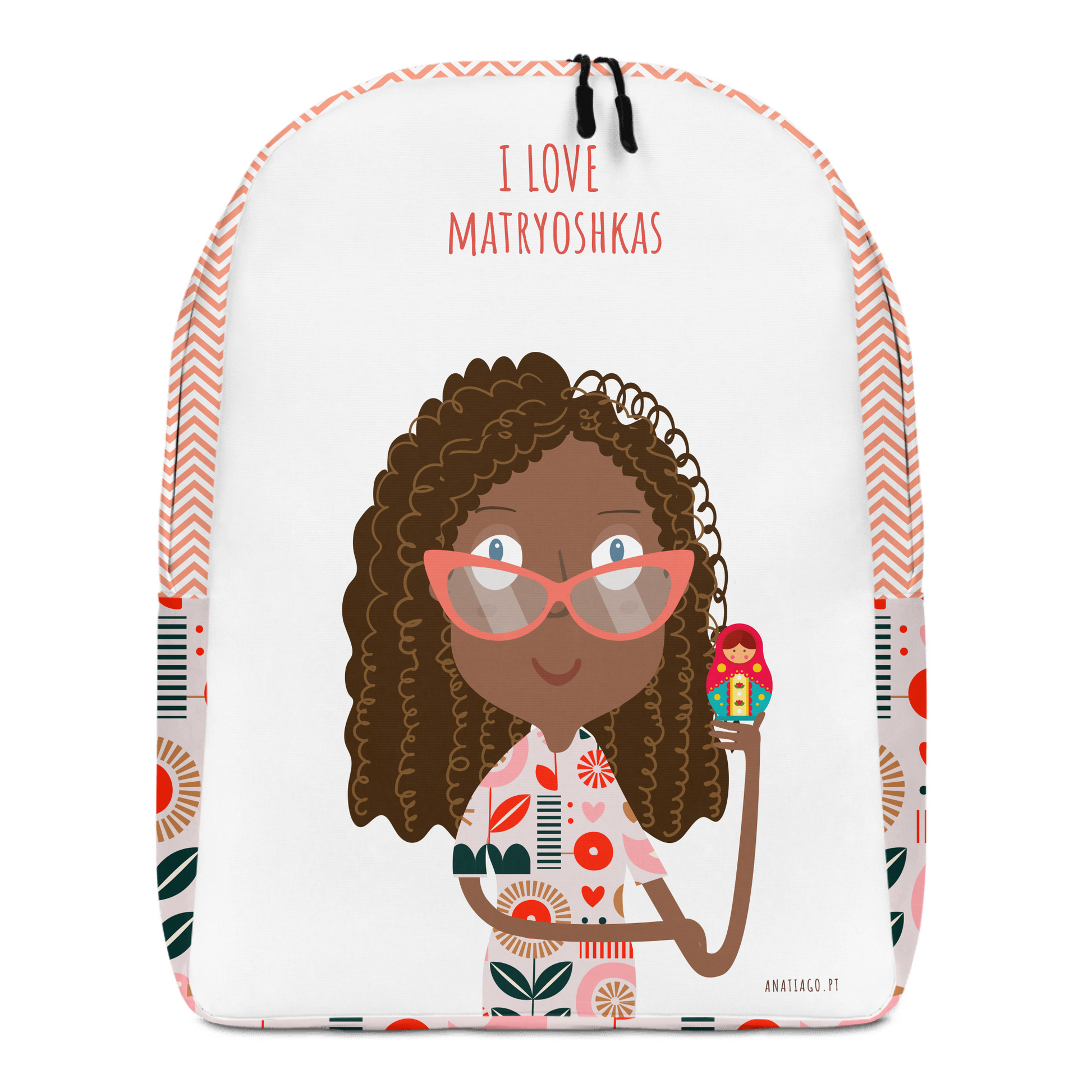 Personalized Backpack with a cartoon character and text to customize