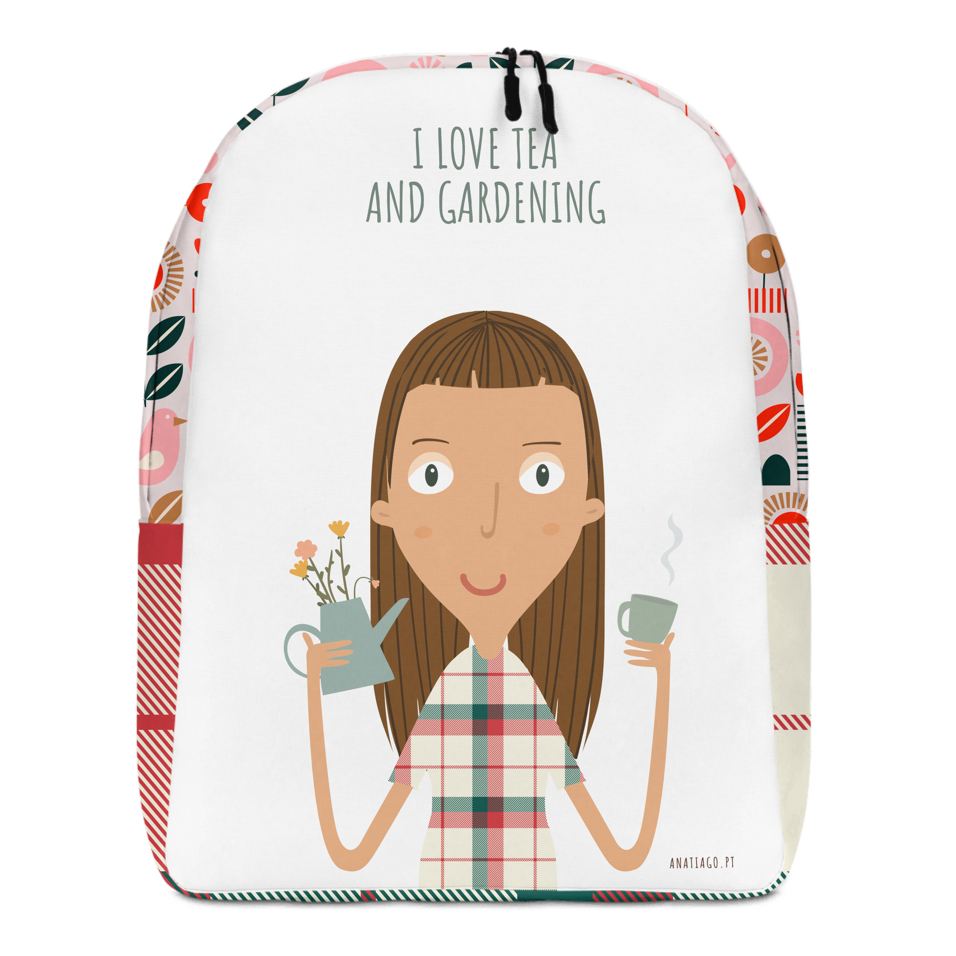 Personalized Backpack with a cartoon character and text to customize
