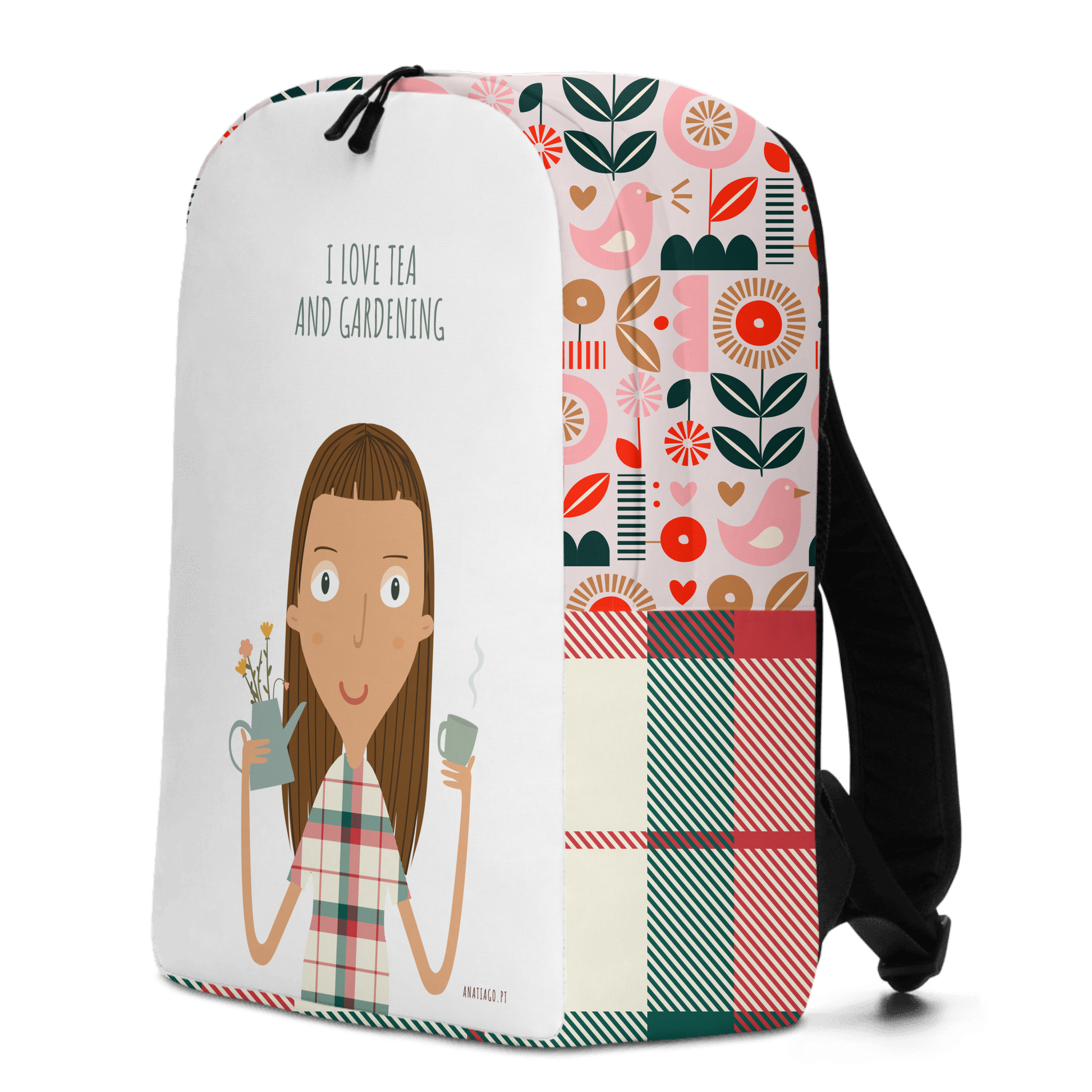 Personalized Backpack with a cartoon character and text to customize