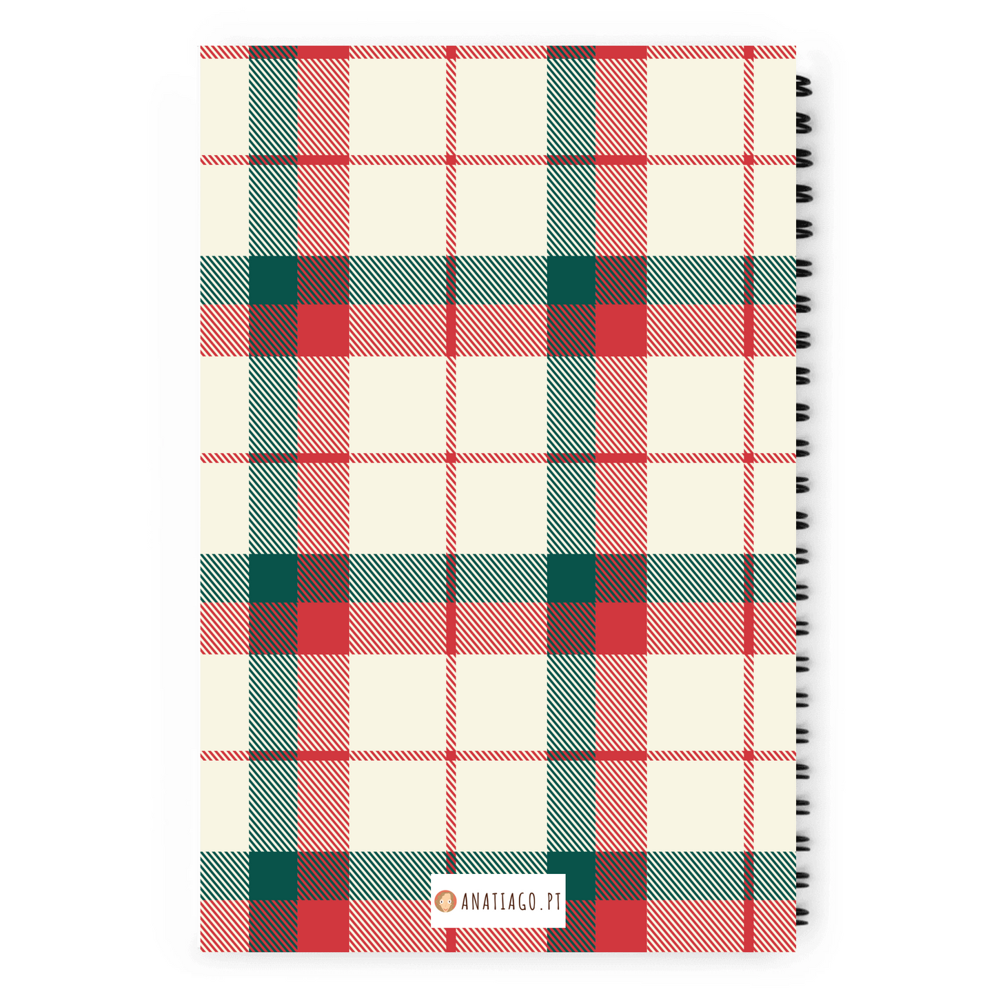 Caderno de Notas Espiral Mulher "Two" Ex. Adoro Chá e Jardinagem