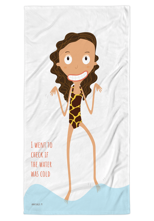 Beach Towel "Cold Water" - Woman