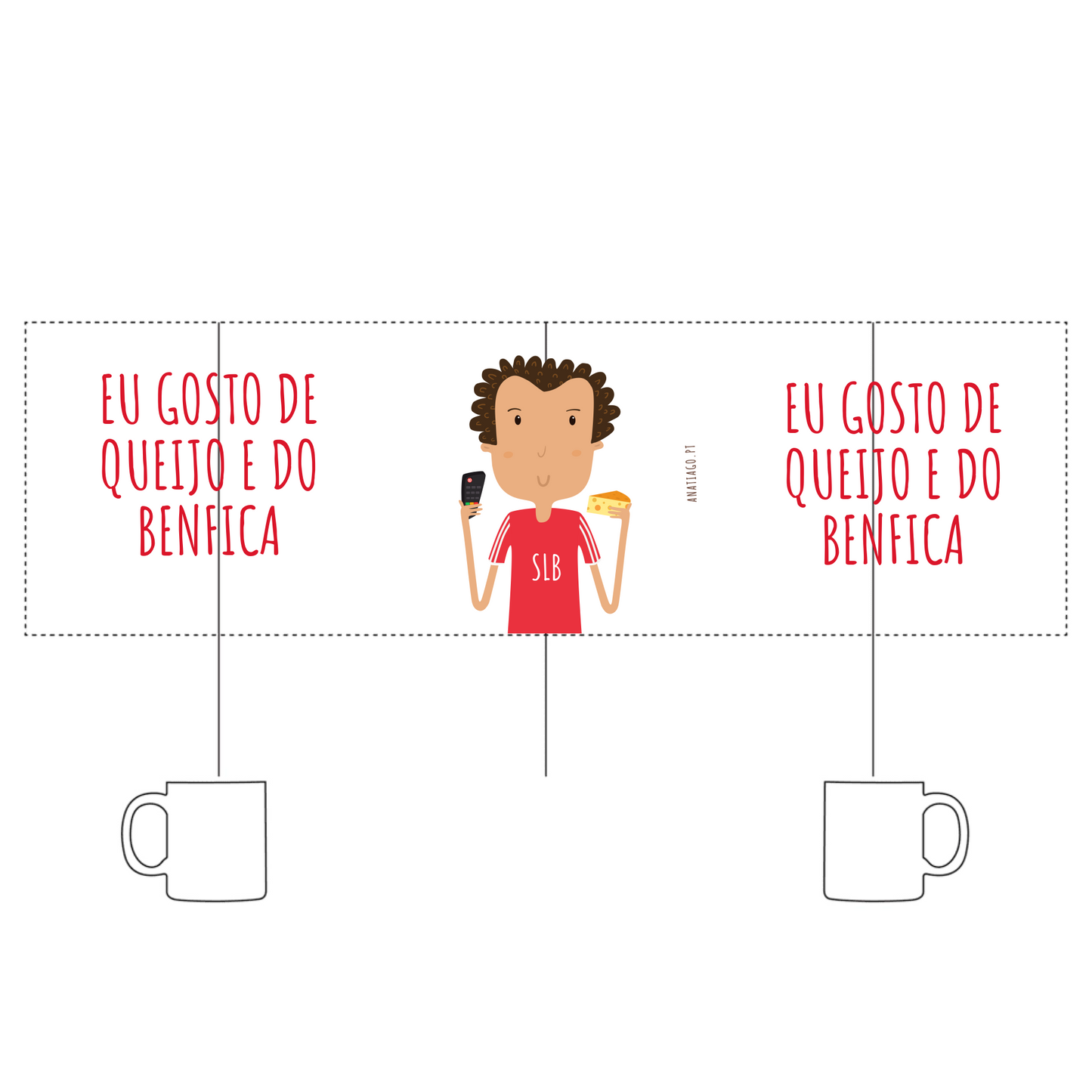 Caneca Homem Dois - Ex. Queijo SLB