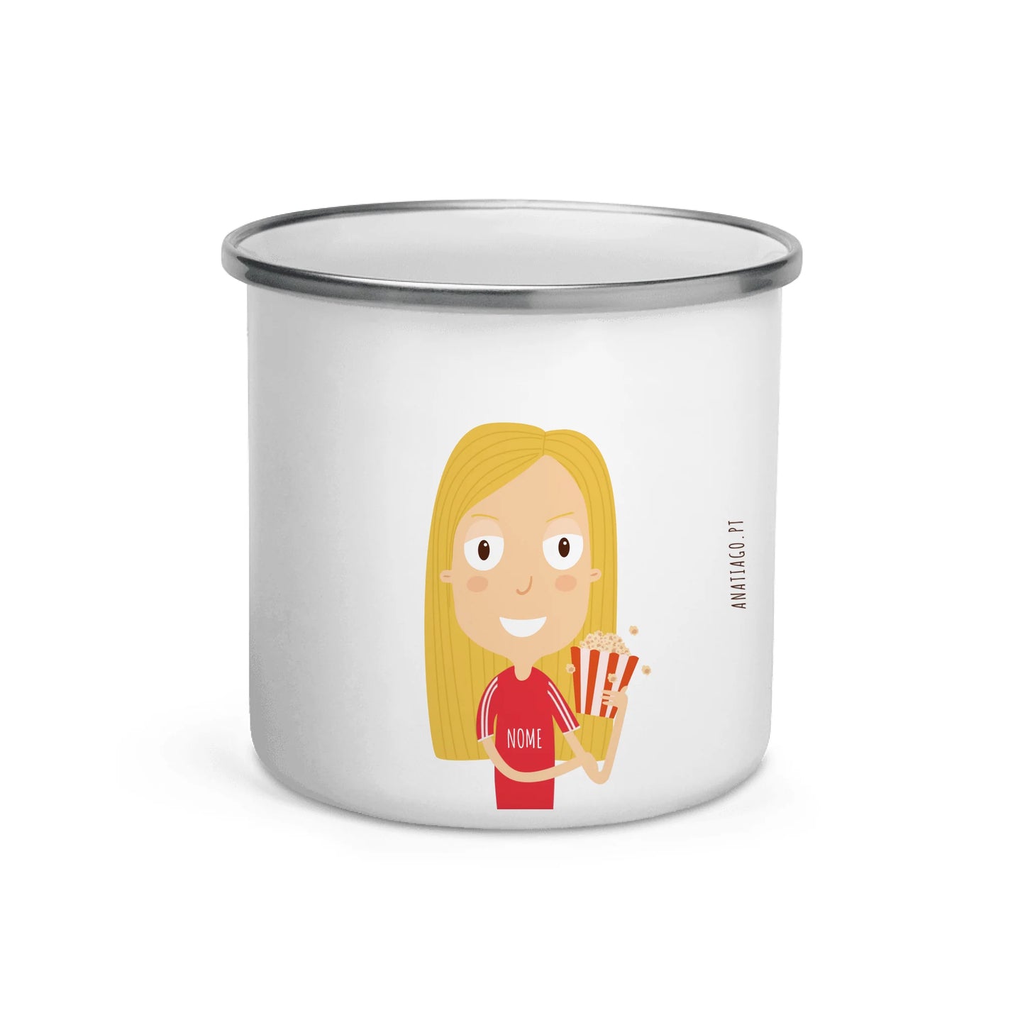 Caneca Personalizada Personagem Menina - Ex. SLB Pipocas