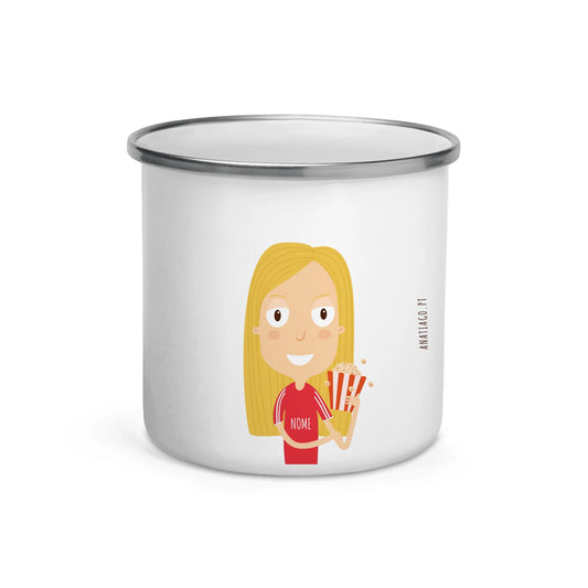 Caneca Personalizada Personagem Menina - Ex. SLB Pipocas