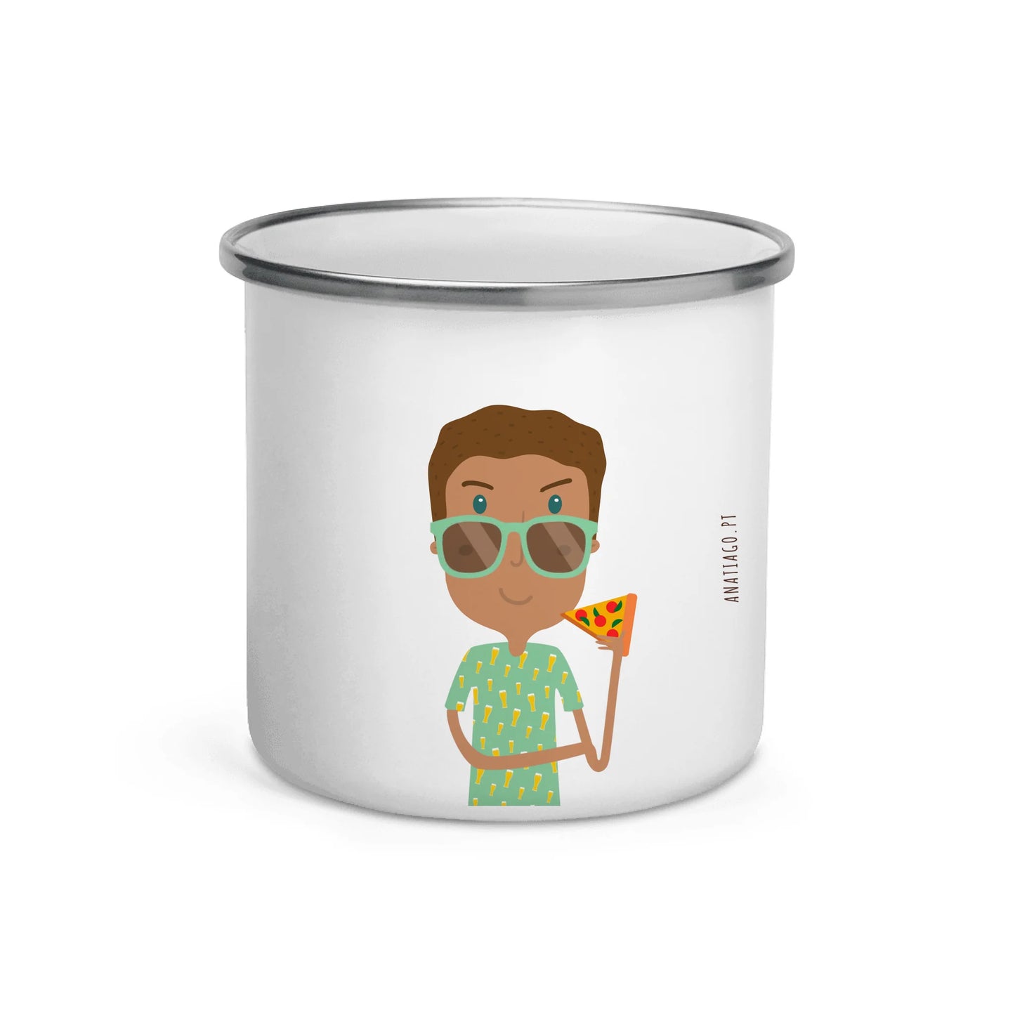 Personalized Mug Character Man - Ex. Pizza