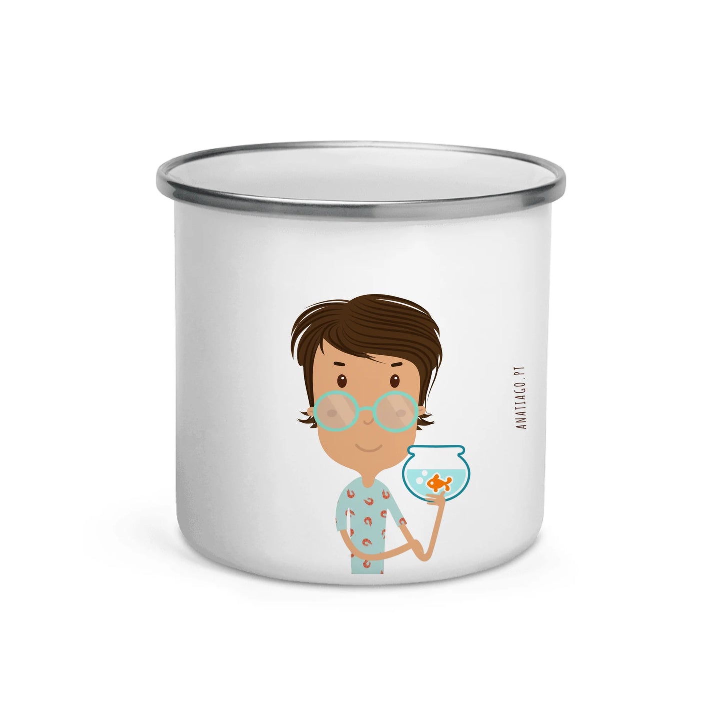 Personalized Mug Character Boy - Ex. Fishes