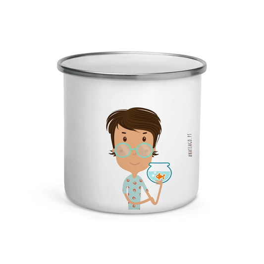 Personalized Mug Character Boy - Ex. Fishes