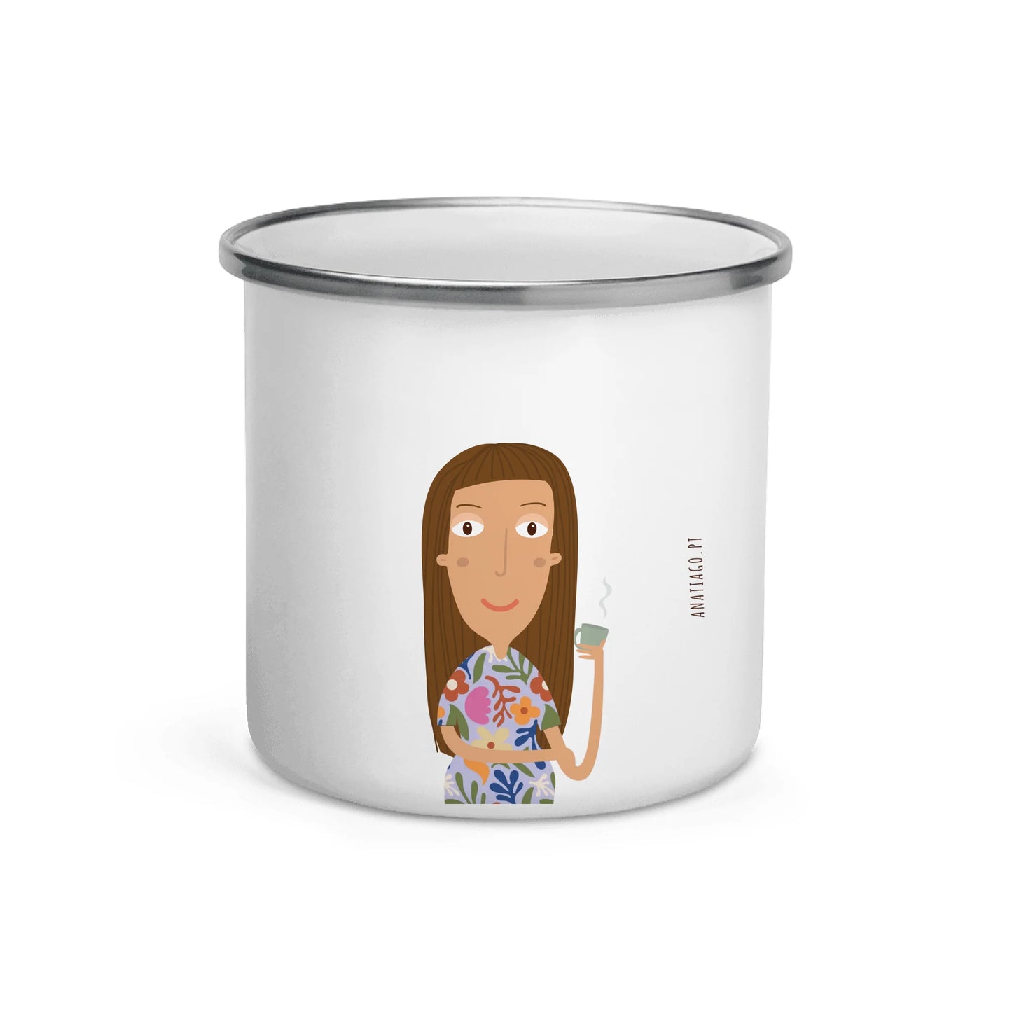 Personalized Mug Character Woman - Ex. Tea and Gardening