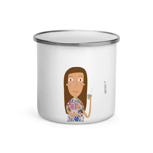 Personalized Mug Character Woman - Ex. Tea and Gardening