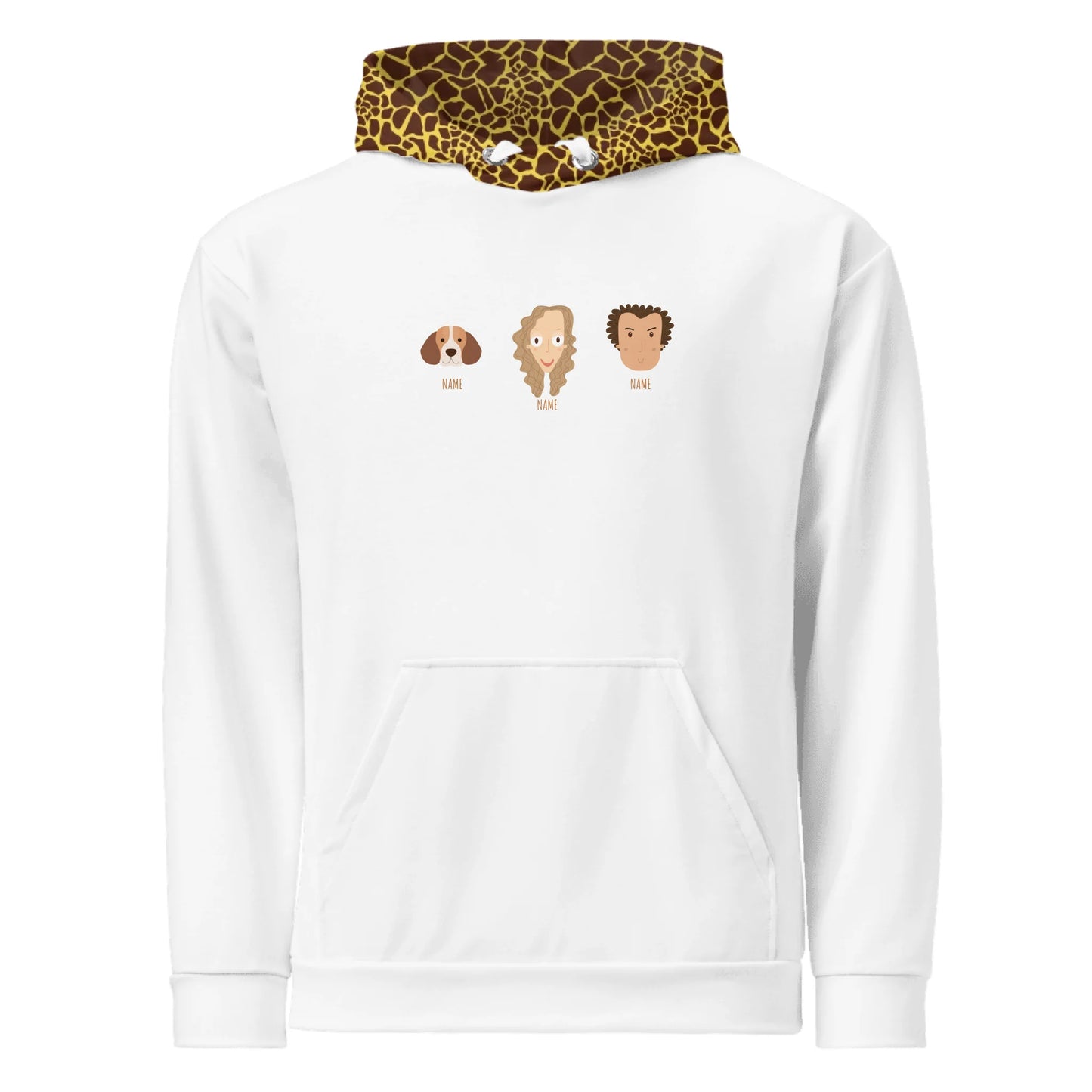 Hoodie Personalizado Família (3-6 Personagens) Ex. 3