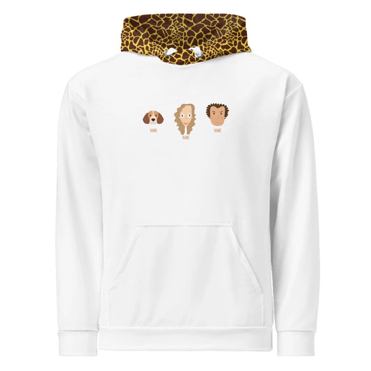 Hoodie Personalizado Família (3-6 Personagens) Ex. 3