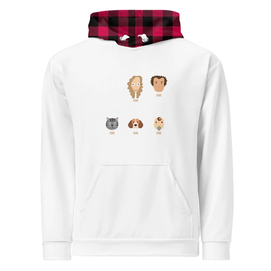 Personalized Family Hoodie (3–6 Characters) Ex. 5