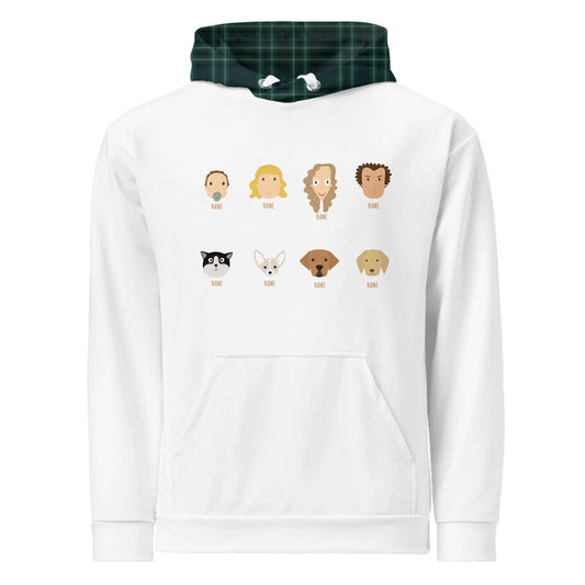 Personalized Family Hoodie (4–8 Characters) Ex. 8