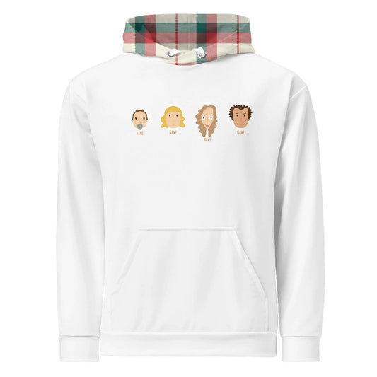 Personalized Family Hoodie (4–8 Characters) Ex. 4