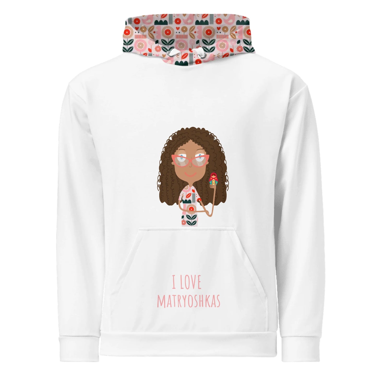 Personalized Character Hoodie Woman - Ex. Matrioshkas