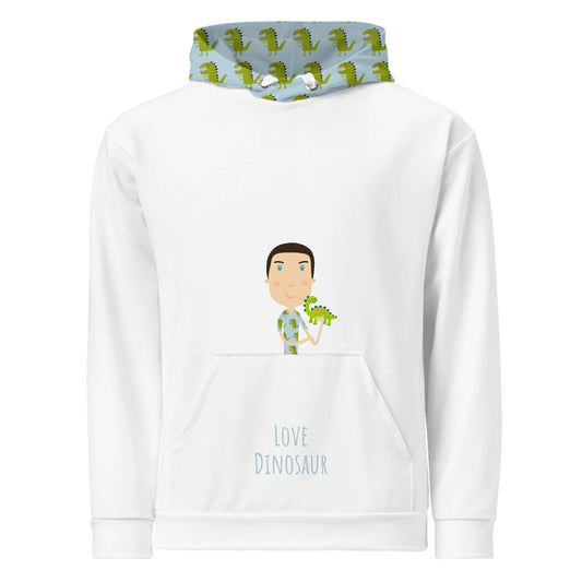 Personalized Character Hoodie Boy - Ex. Dinosaur