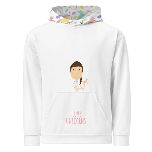 Personalized Character Hoodie Girl - Ex. Unicorn