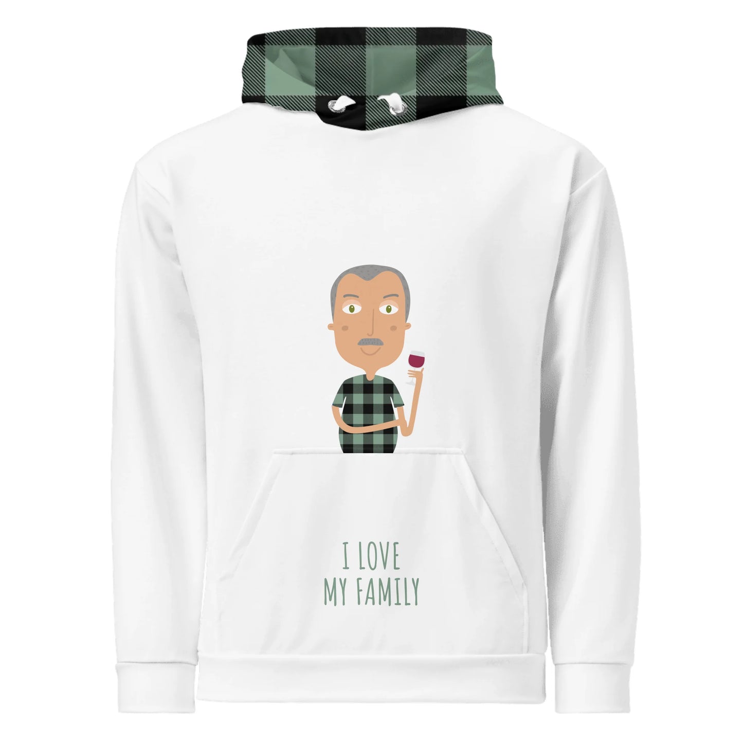 Personalized Character Hoodie Man - Ex. Granfather