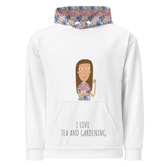 Hoodie Personalizado Personagem Mulher - Ex. Tea and Gardening