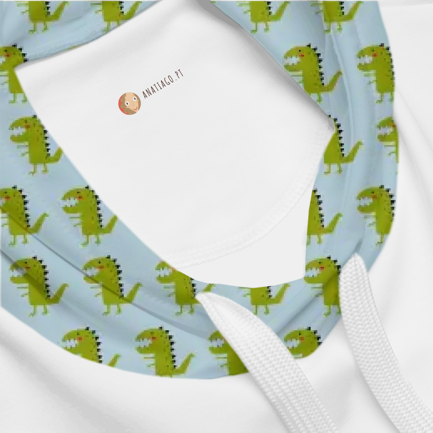 Personalized Character Hoodie Boy - Ex. Dinosaur
