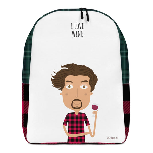Mochila Personalizada Personagem Homem - Ex. Love Wine