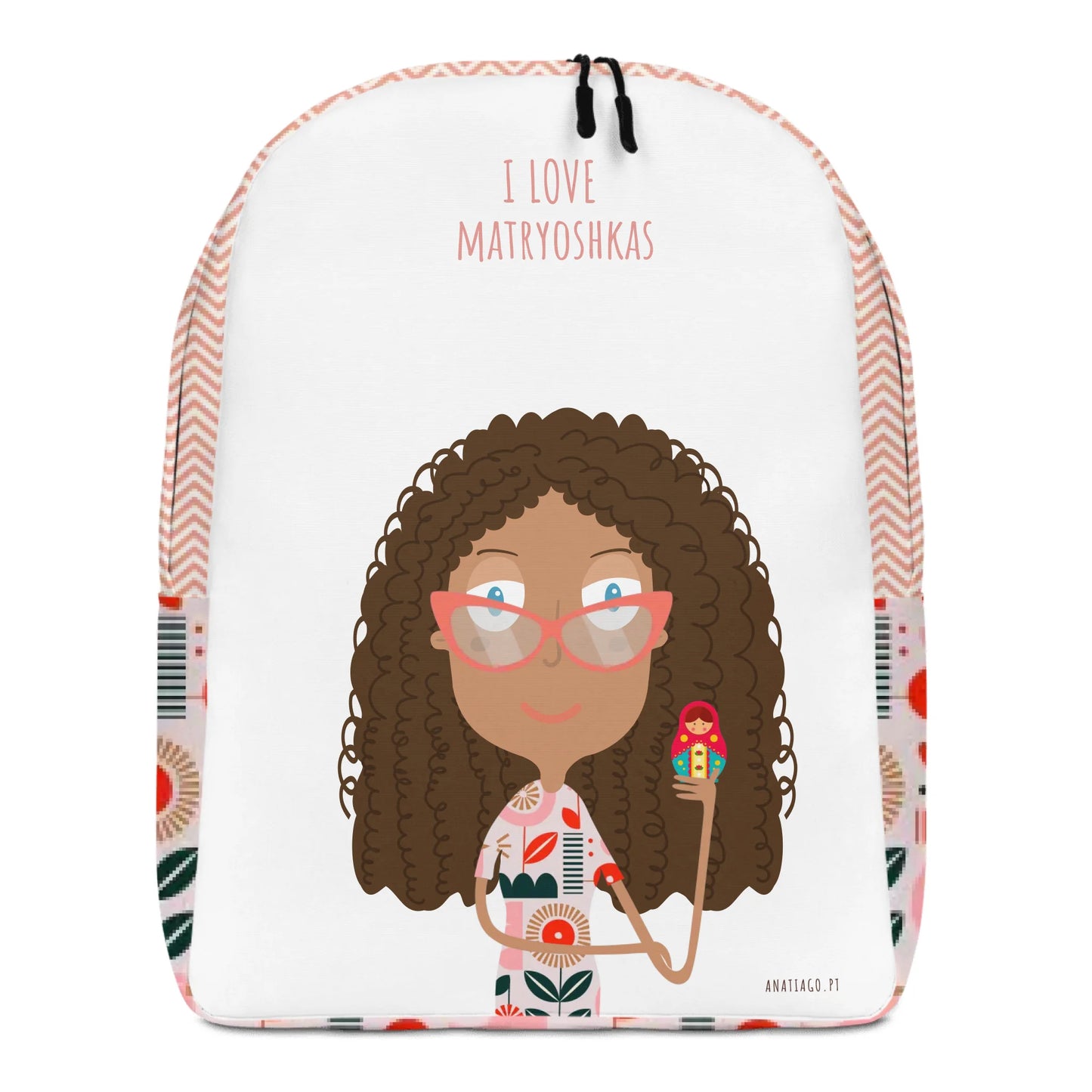Mochila Personalizada Personagem Mulher - Ex. Matrioshka