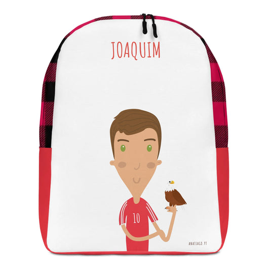 Mochila Personalizada personagem Menino Ex. Nome Joaquim