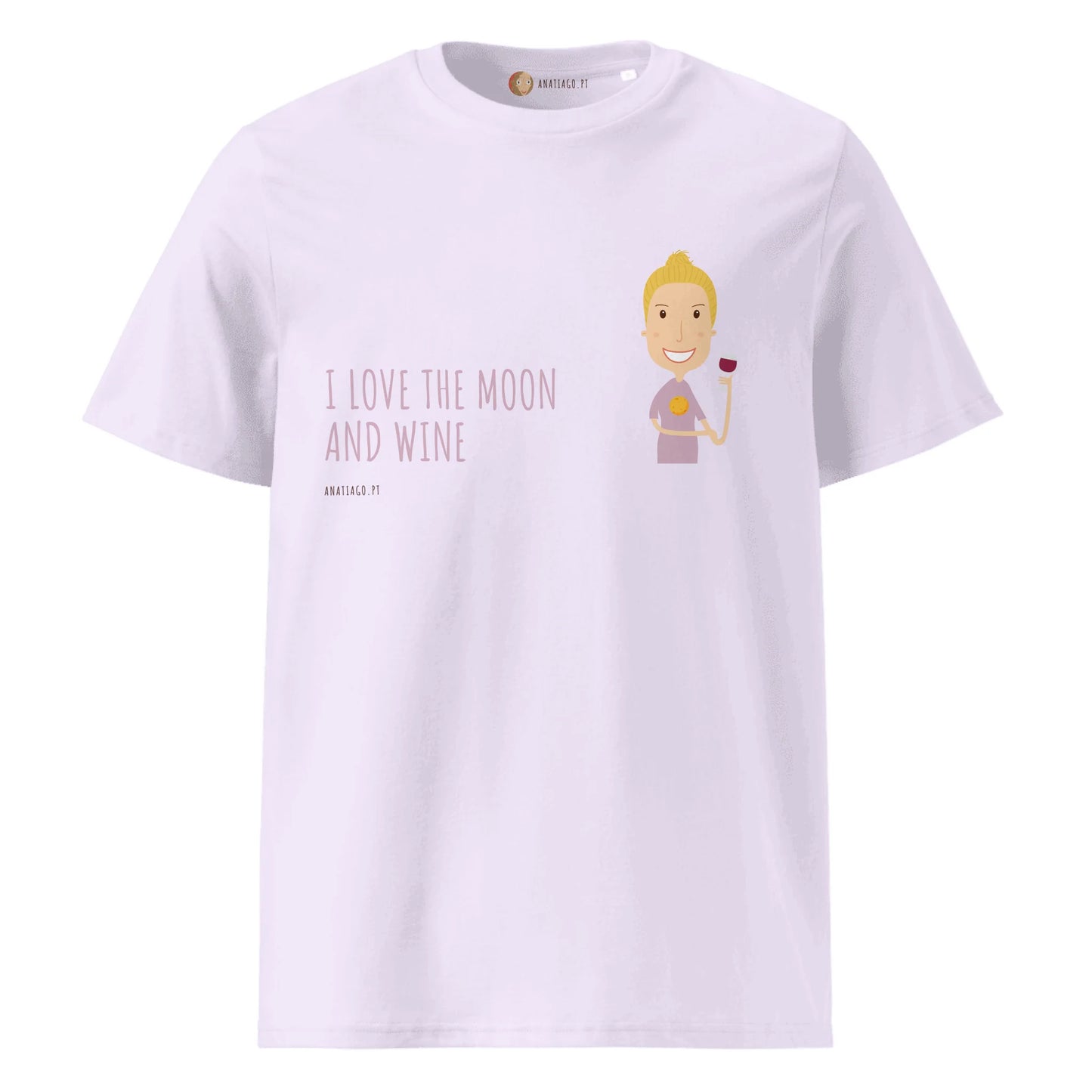 T-Shirt Personalizada Personagem Mulher - Ex. Adoro a Lua