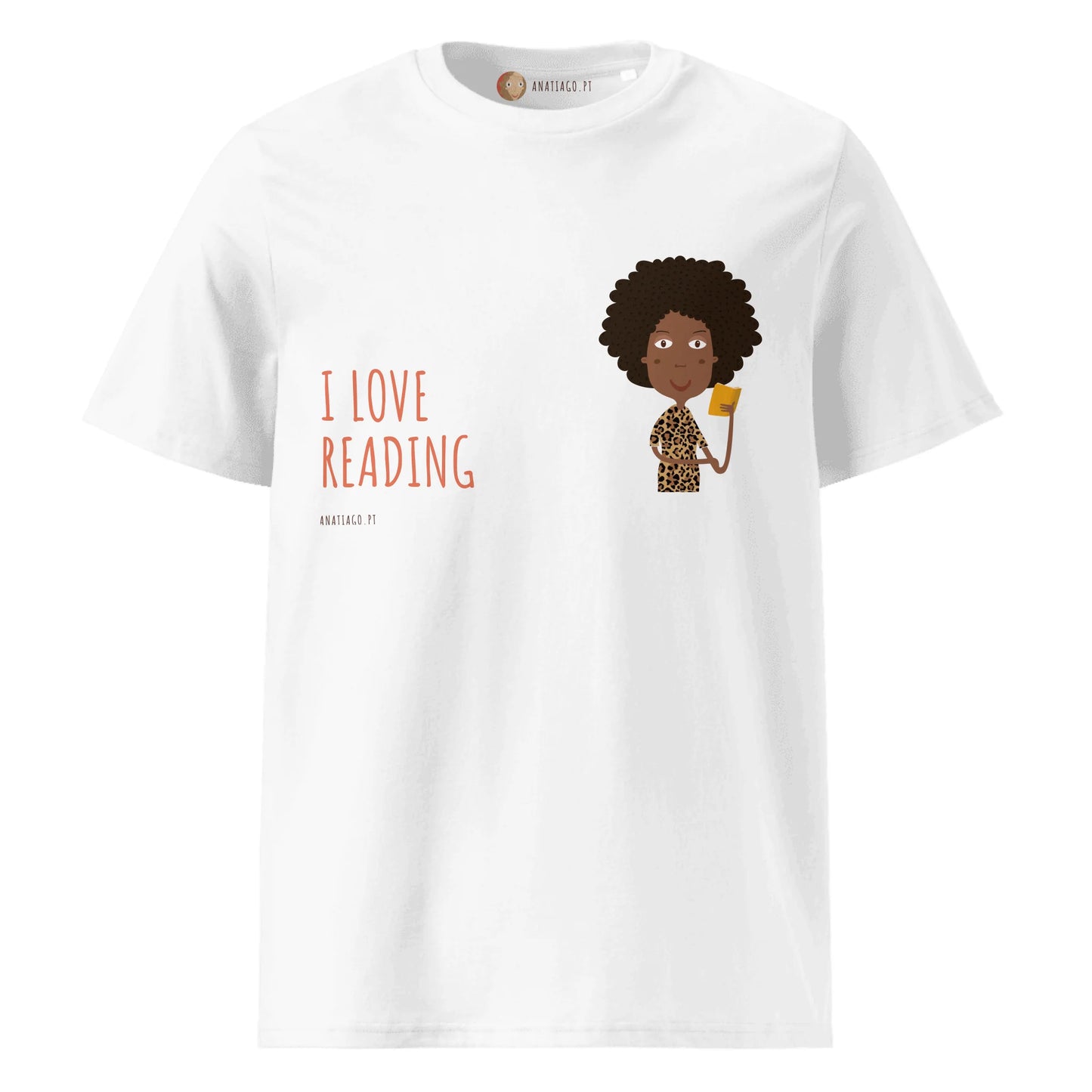 T-Shirt Personalizada Personagem Mulher - Ex. Adoro Ler