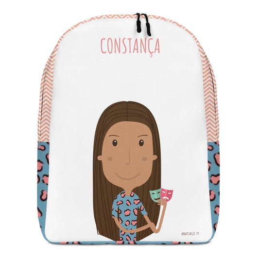 Mochila Personalizada Personagem Menina - Ex. Nome Constança