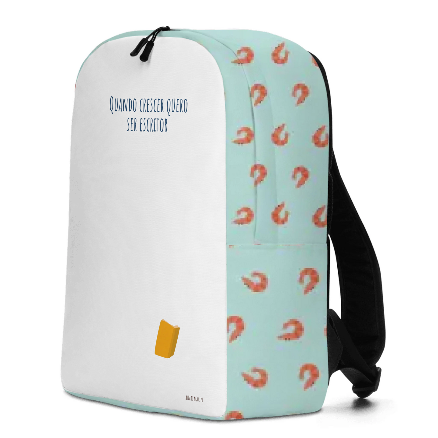Mochila Personalizada Personagem Menino - Ex. Adoro Escrever