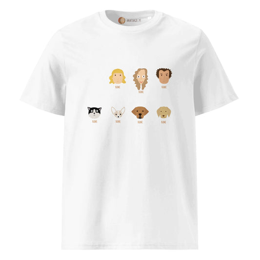 Personalized Family T-Shirt for Adult 8 Characters (4-8 characters) Ex.7