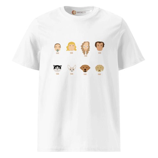 Personalized Family T-Shirt for Adult 8 Characters (4-8 characters) Ex.8