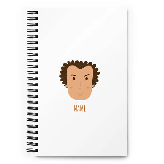 Personalized Spiral Note Book Family - 1 Character