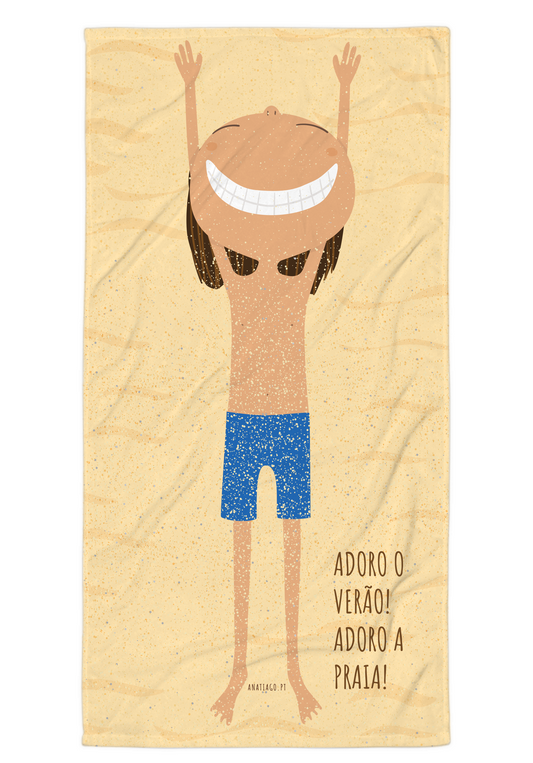 Personalized Beach Towel to personalize your own character - man - croquet sand - creative gifts Ana Tiago
